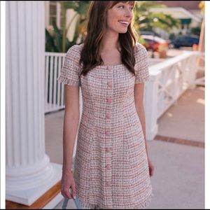 Gap meets glam collection tweed dress
